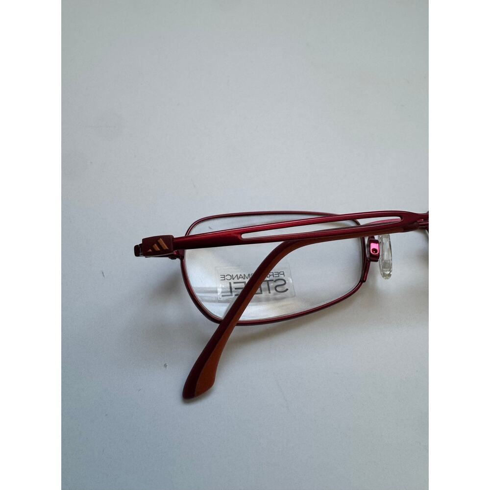NEW Adidas Kids A 959 Red Steel Frame Glasses - Picture 4 of 7